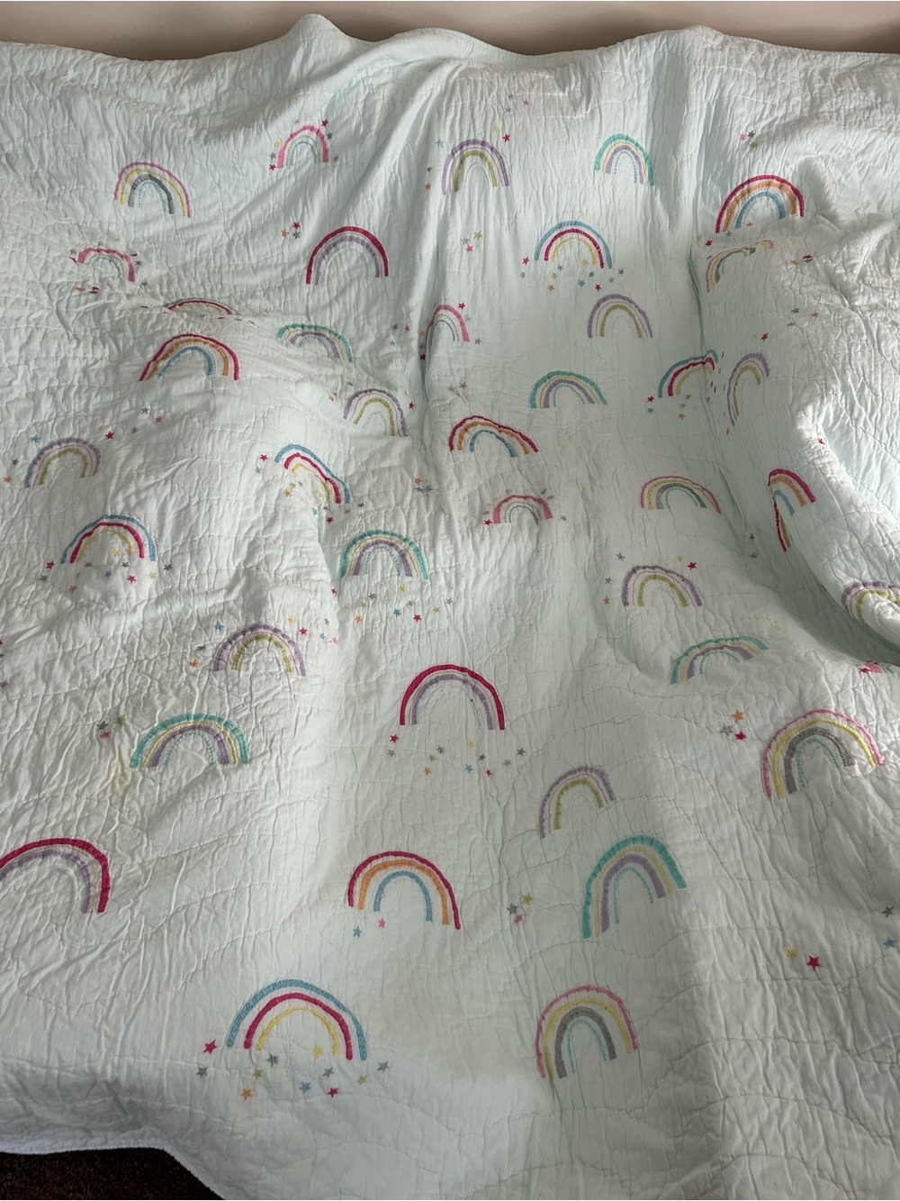 Pottery Barn Kids Molly Rainbow Quilt, Full/Queen